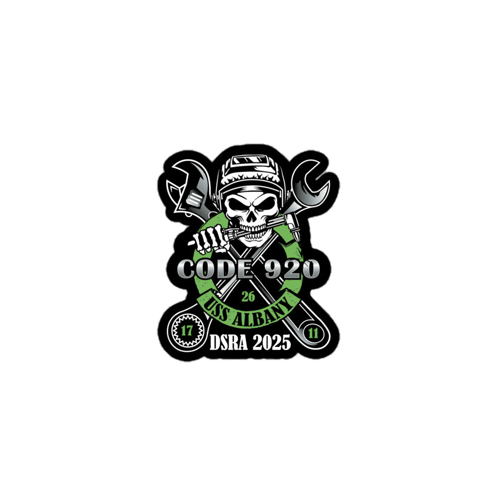 Code 920 Bubble-Free Stickers- Black