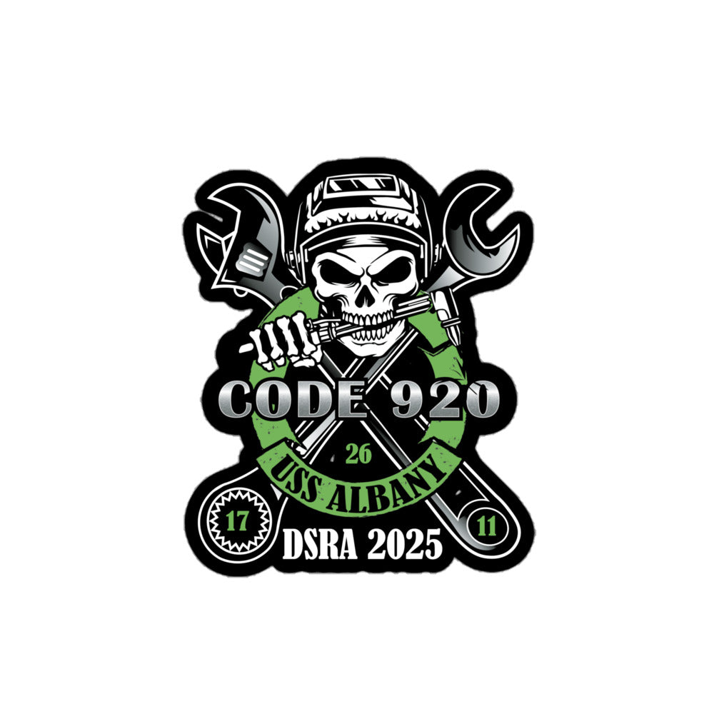 Code 920 Bubble-Free Stickers- Black